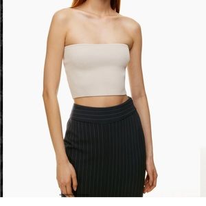 Black Wilfred Sculptknit Cropped Tube Top